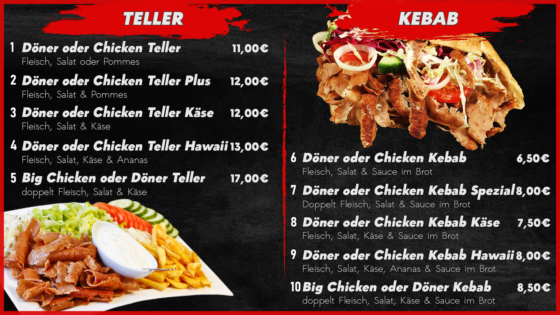 Döner Kebab & Döner Teller